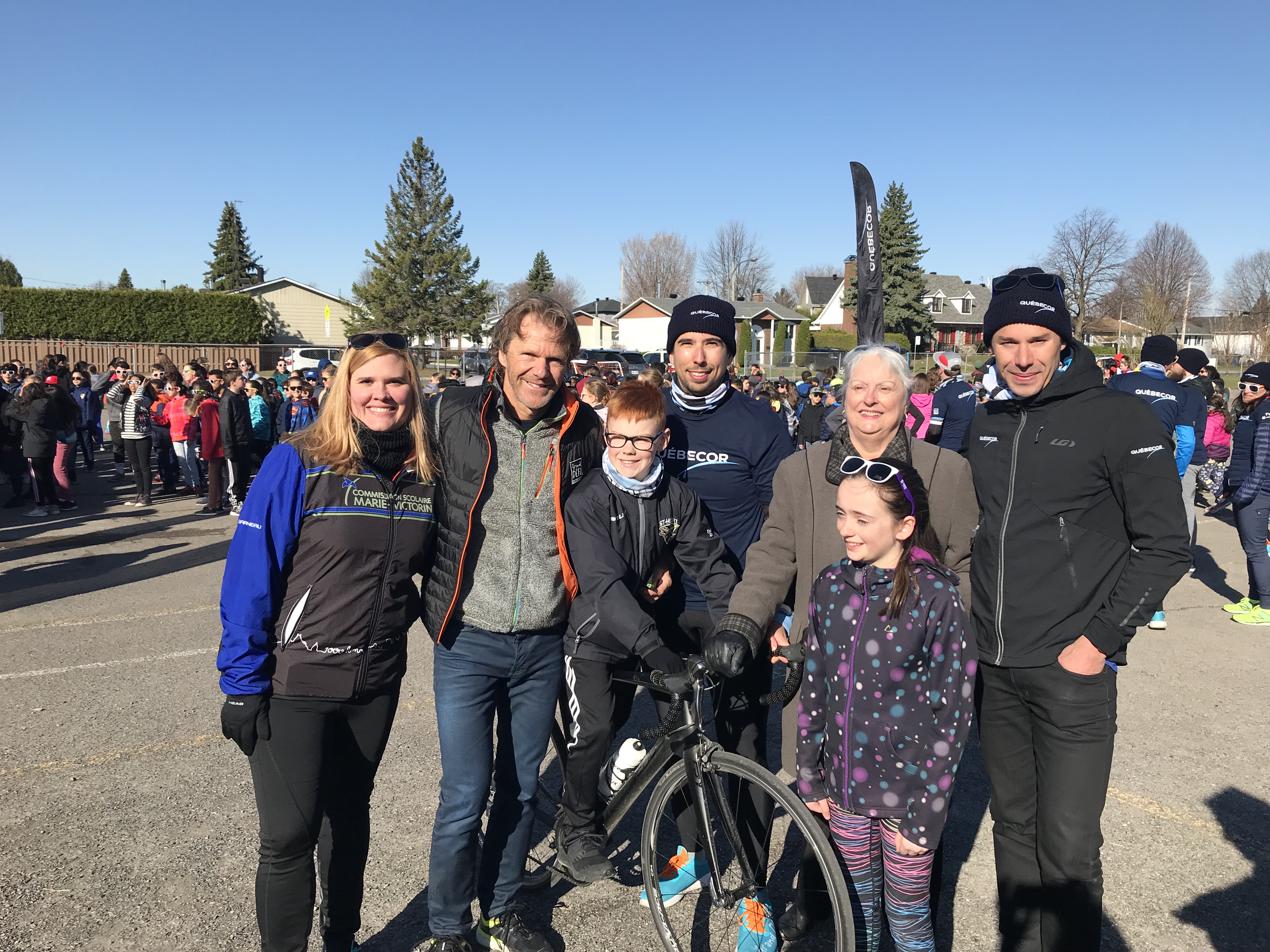 Quatre écoles parrainées par Québecor dans le cadre du Grand défi Pierre Lavoie