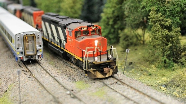 Exposition de trains miniatures à Exporail