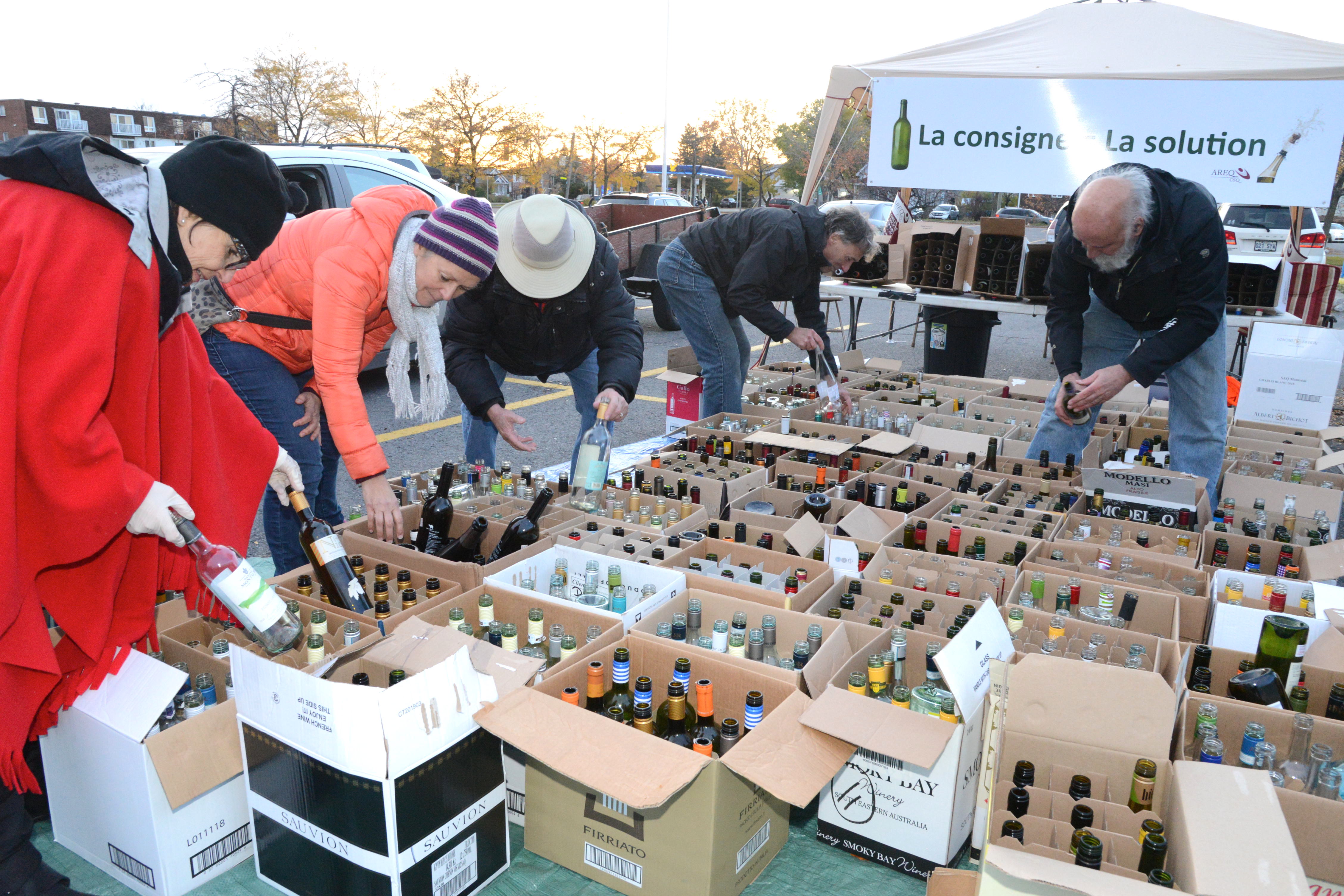 Action citoyenne pour la mise en place d’une consigne à la SAQ