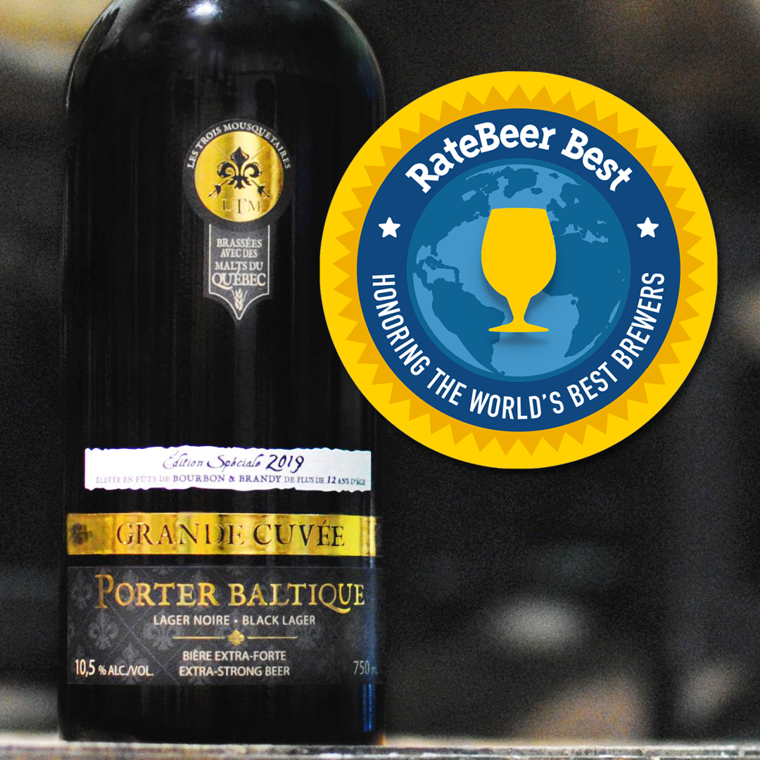 Les Trois Mousquetaires remportent de nombreux honneurs aux RateBeer Awards