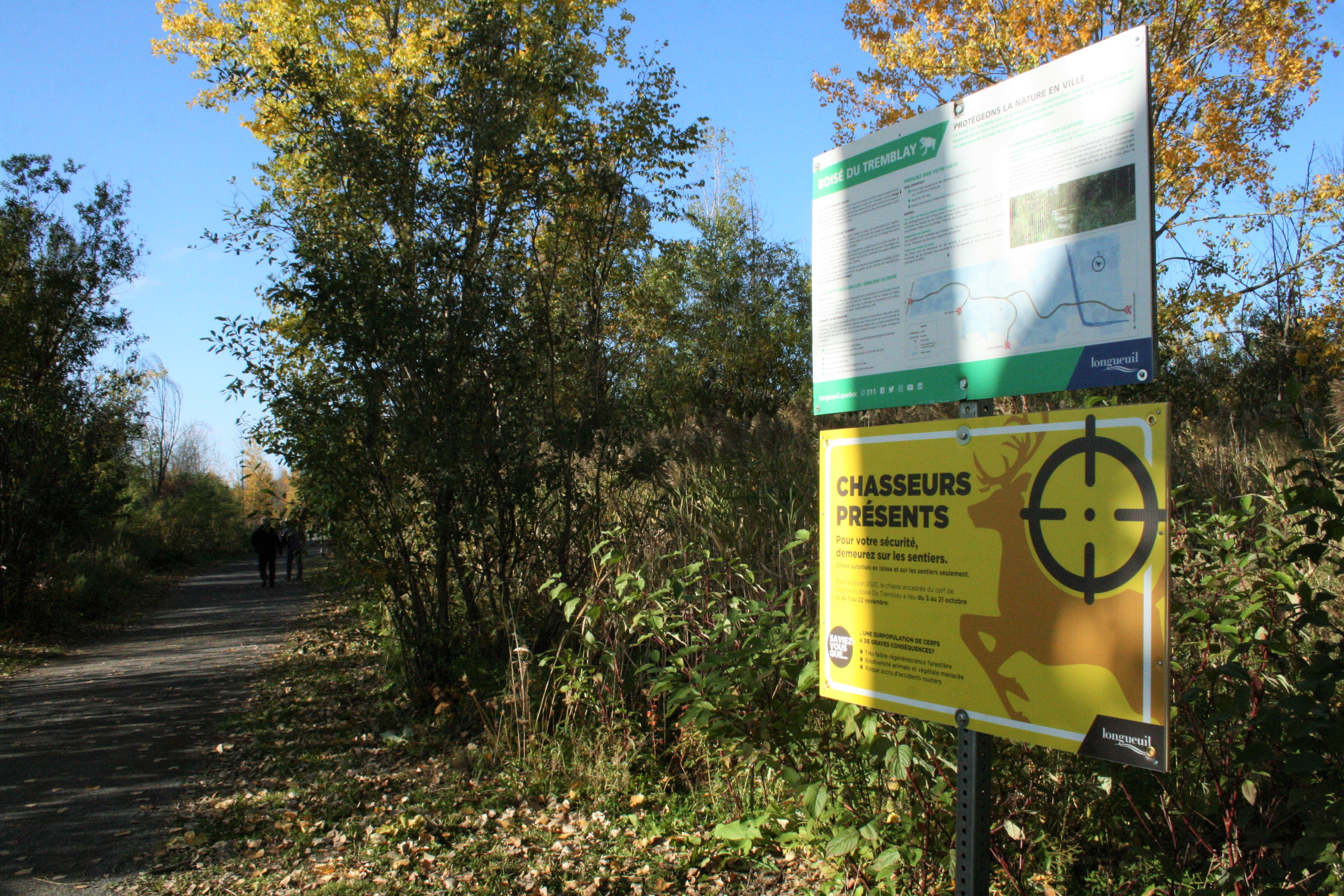 Boisé Du Tremblay: Longueuil précise les zones où la chasse est autorisée