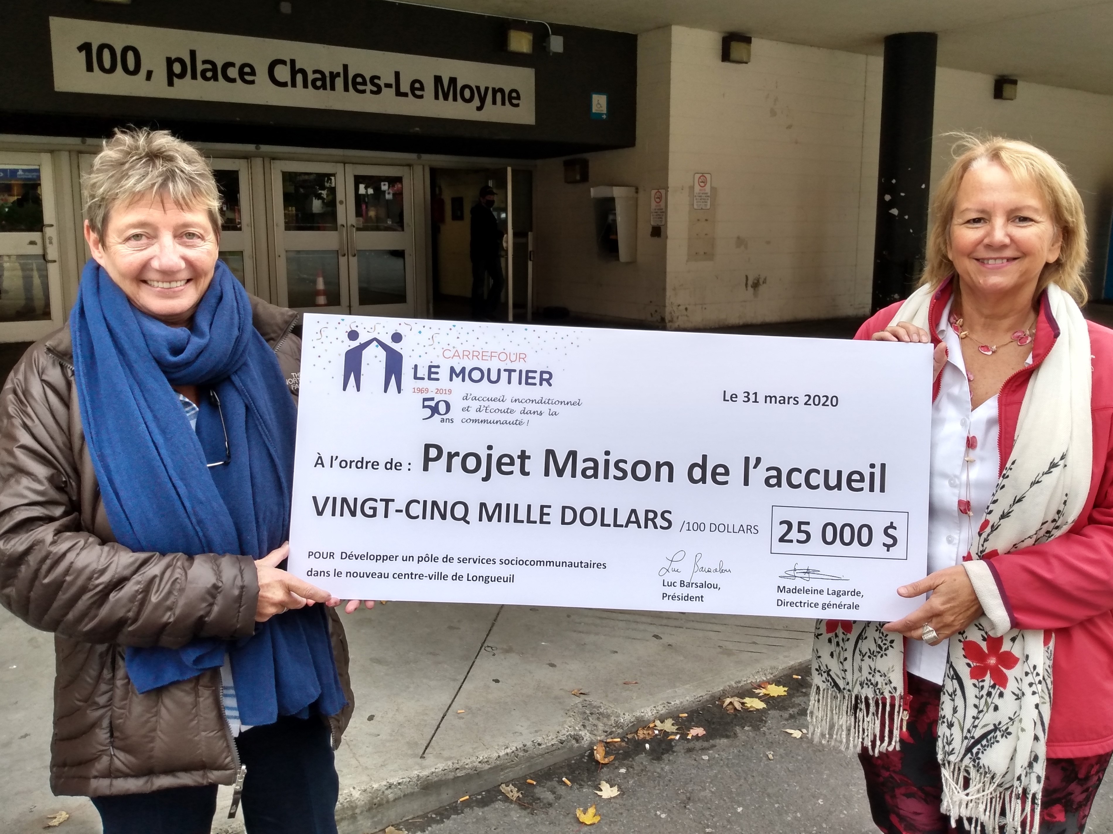 25 000$ amassés pour le projet collectif de la Maison de l’accueil