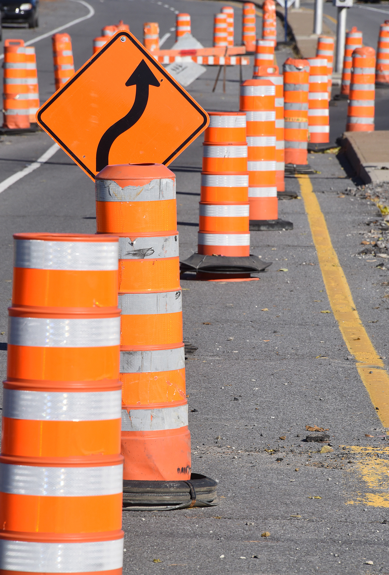 Brossard : travaux d’asphaltage sur l’autoroute 15