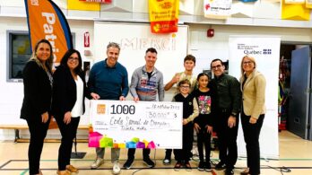 Centre de rénovation Patrick Morin Brossard : 30 000$ remis à une école primaire