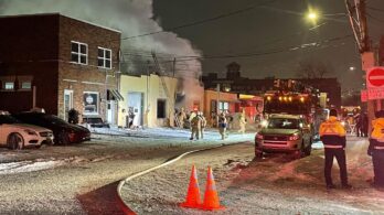 Incendie : dommages importants à un commerce de Saint-Lambert