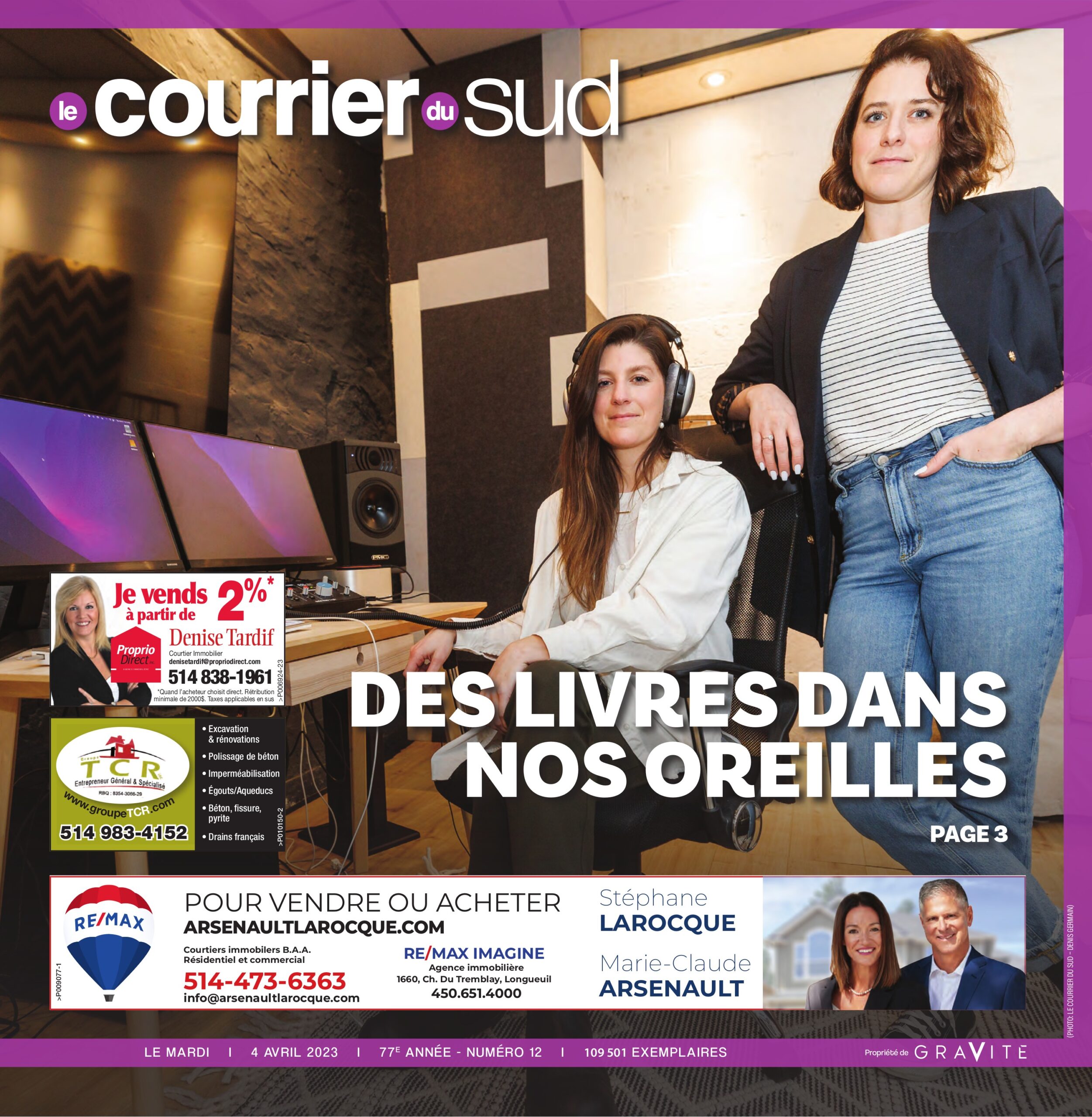 Le Courrier du Sud – 4 avril 2023