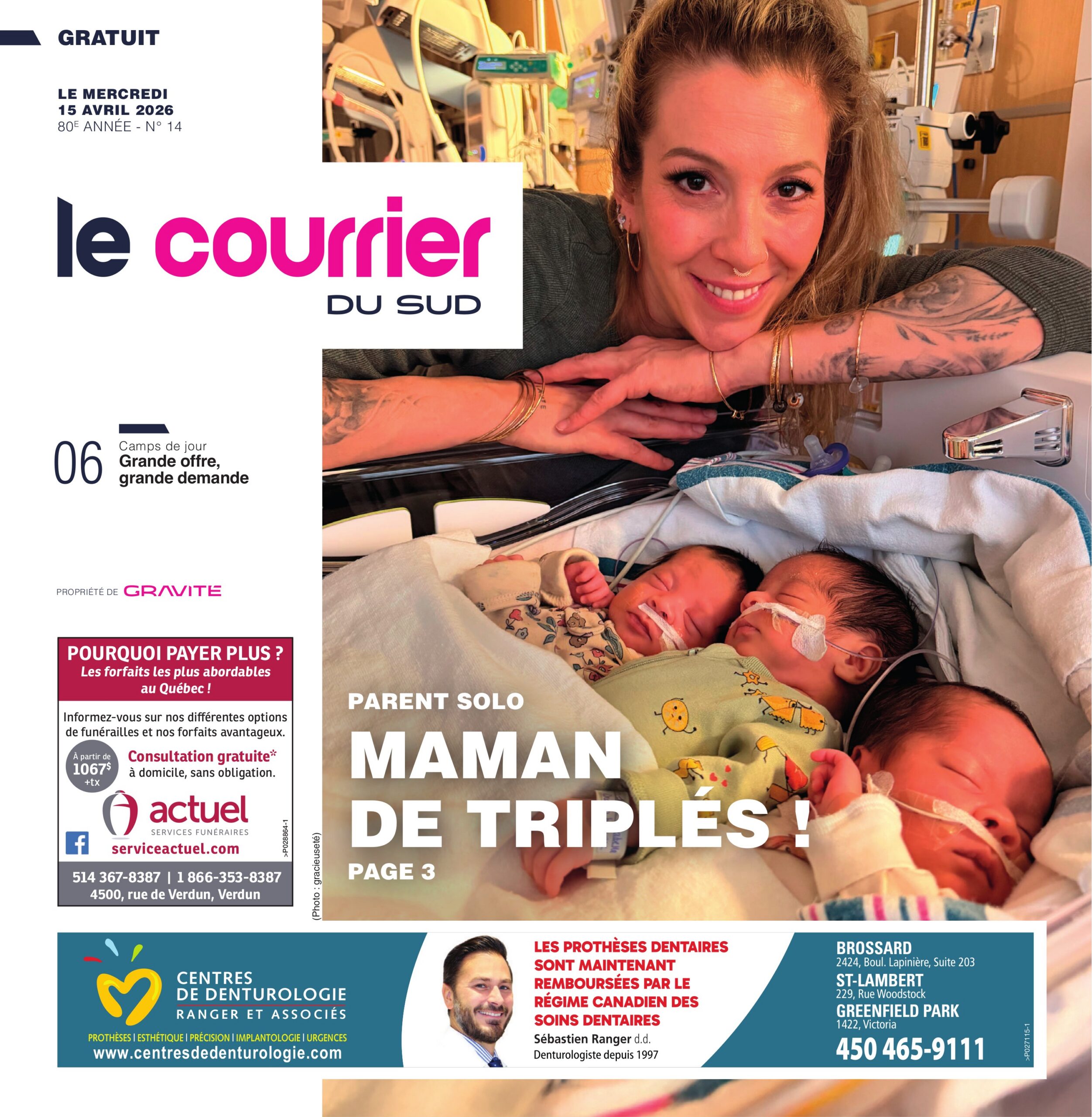 Le Courrier du Sud – 15 avril 2026