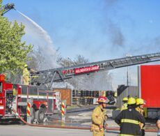 Saint-Hubert : l’incendie de barils de titane a forcé un confinement