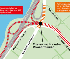 Viaduc Roland-Therrien : trois mois de travaux en vue