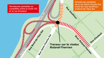 Viaduc Roland-Therrien : trois mois de travaux en vue