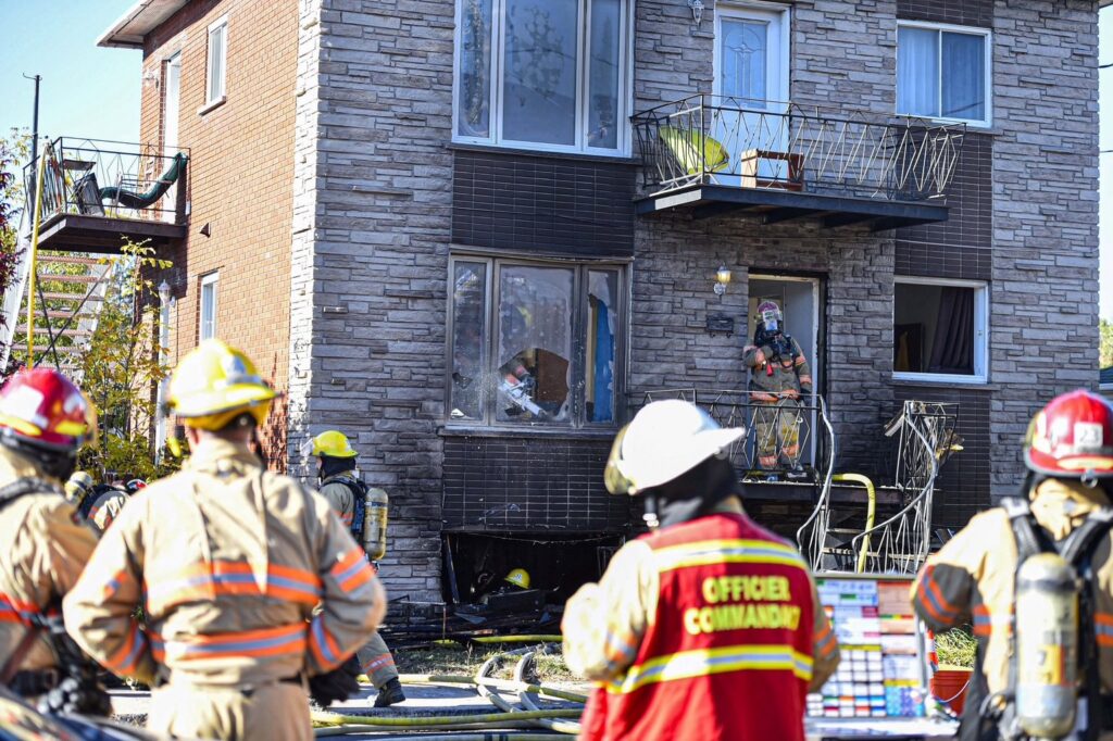 Incendie à Longueuil : des locataires devront être relocalisés